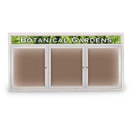 United Visual Products Open Faced Traditional Rounded Corkboard UV644ARC-WHITE-CORK
